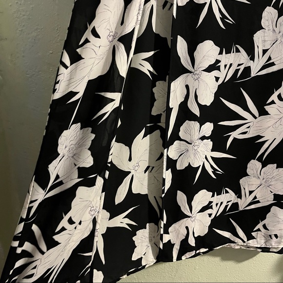 SMYM Hawaiian floral print maxi slit skirt SMALL - Picture 7 of 10